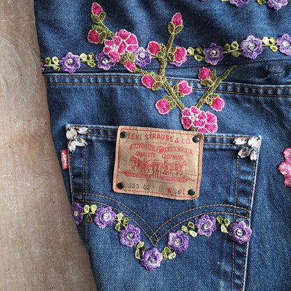 Upcycled Levi Jeans Sling Bag
