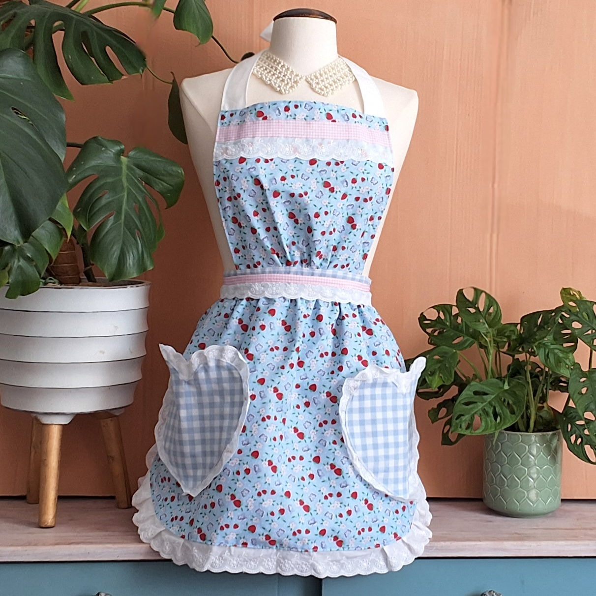 Wild Strawberries Apron