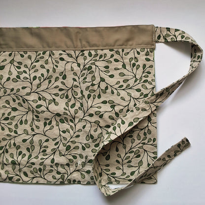 Peonies - gardening apron & gloves gift set