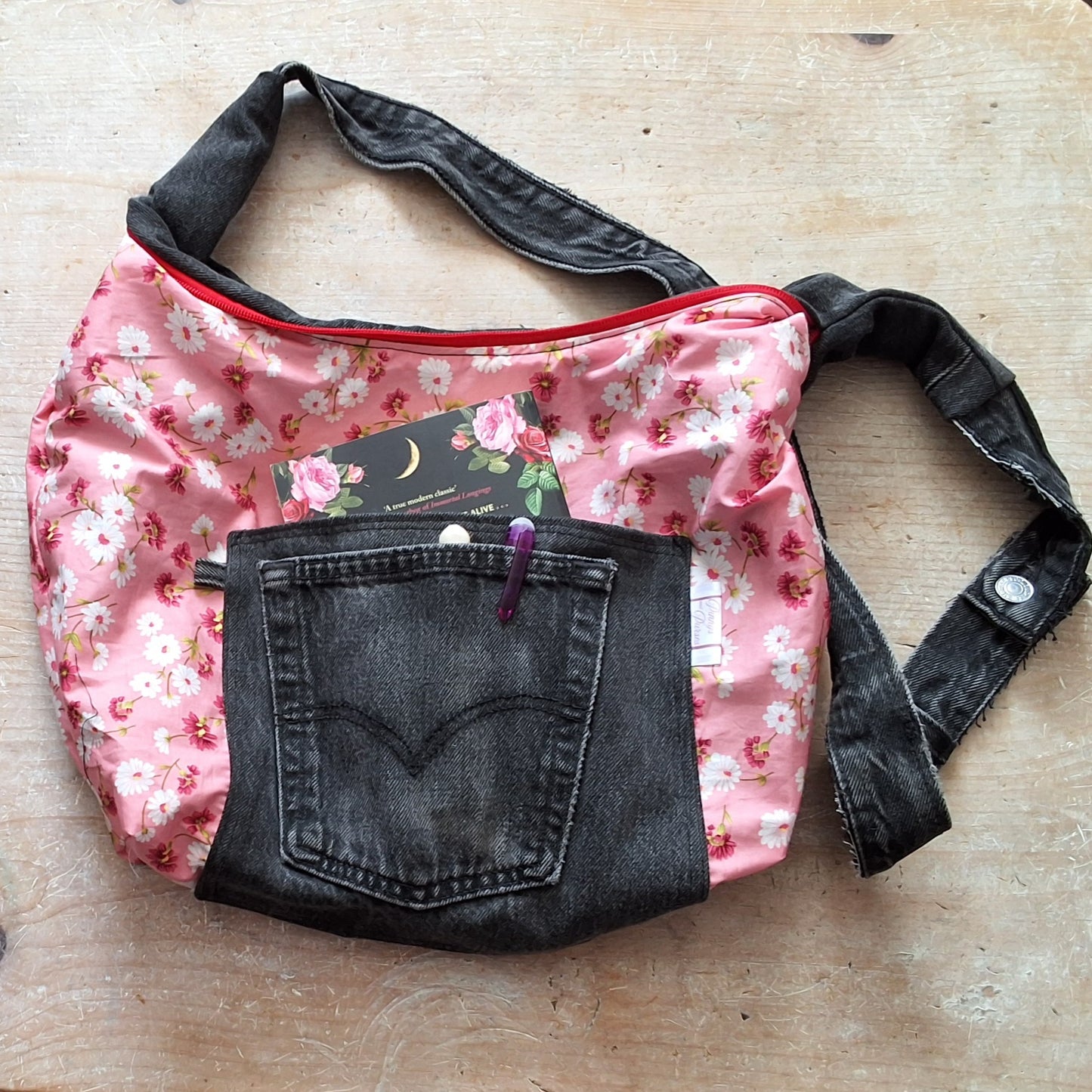 Ruby Bouquet Slouchy Crossbody Bag