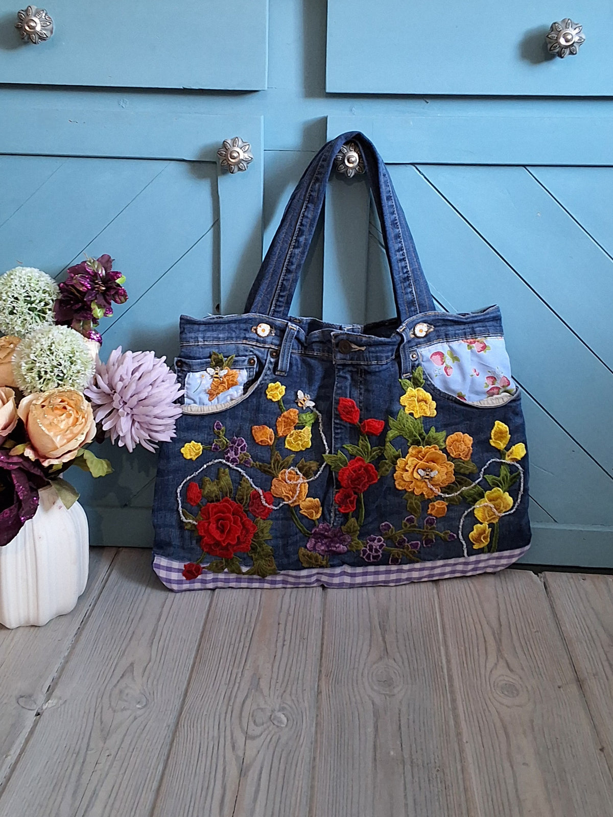 Autumn Flower Garden Shoulder Bag