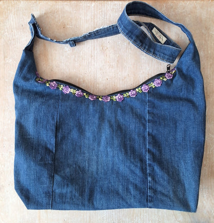 Upcycled Levi Jeans Sling Bag