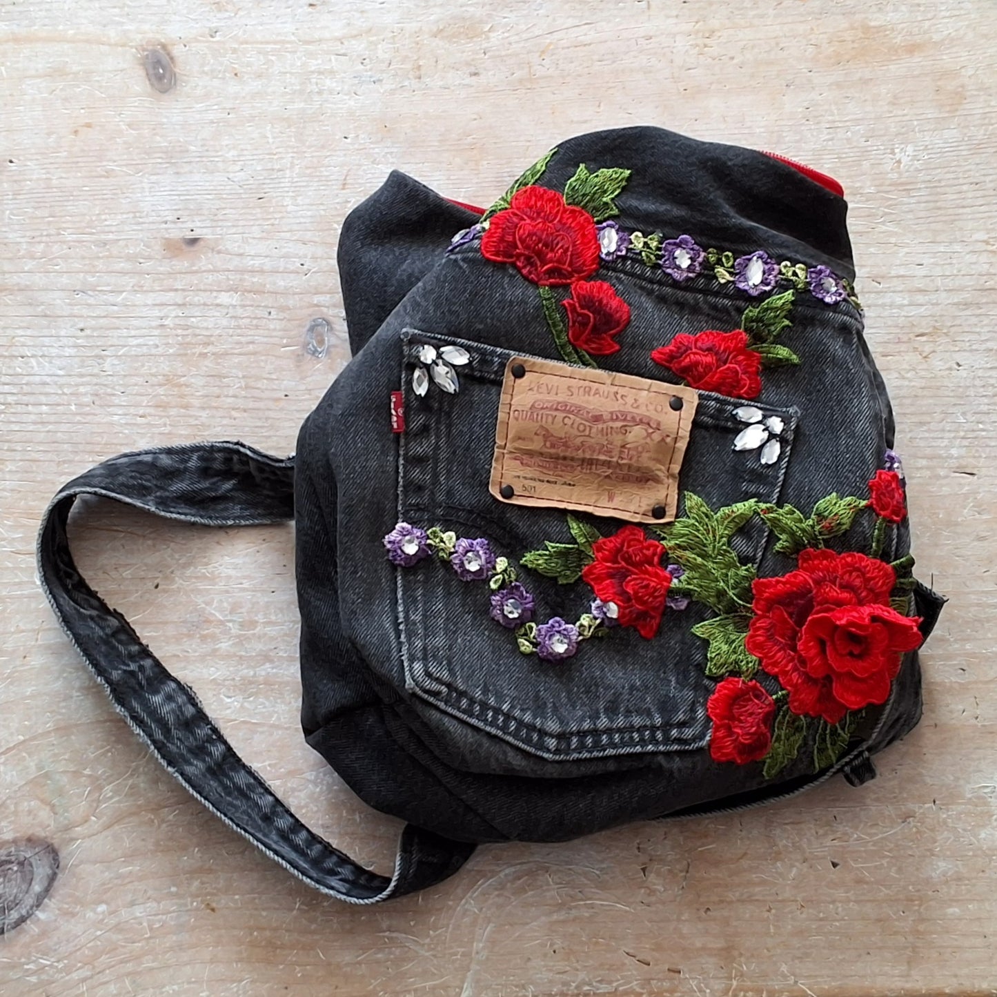 Ruby Bouquet Slouchy Crossbody Bag
