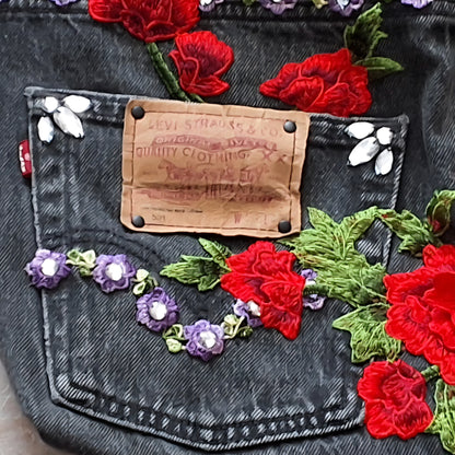 Ruby Bouquet Slouchy Crossbody Bag