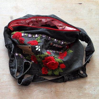 Ruby Bouquet Slouchy Crossbody Bag