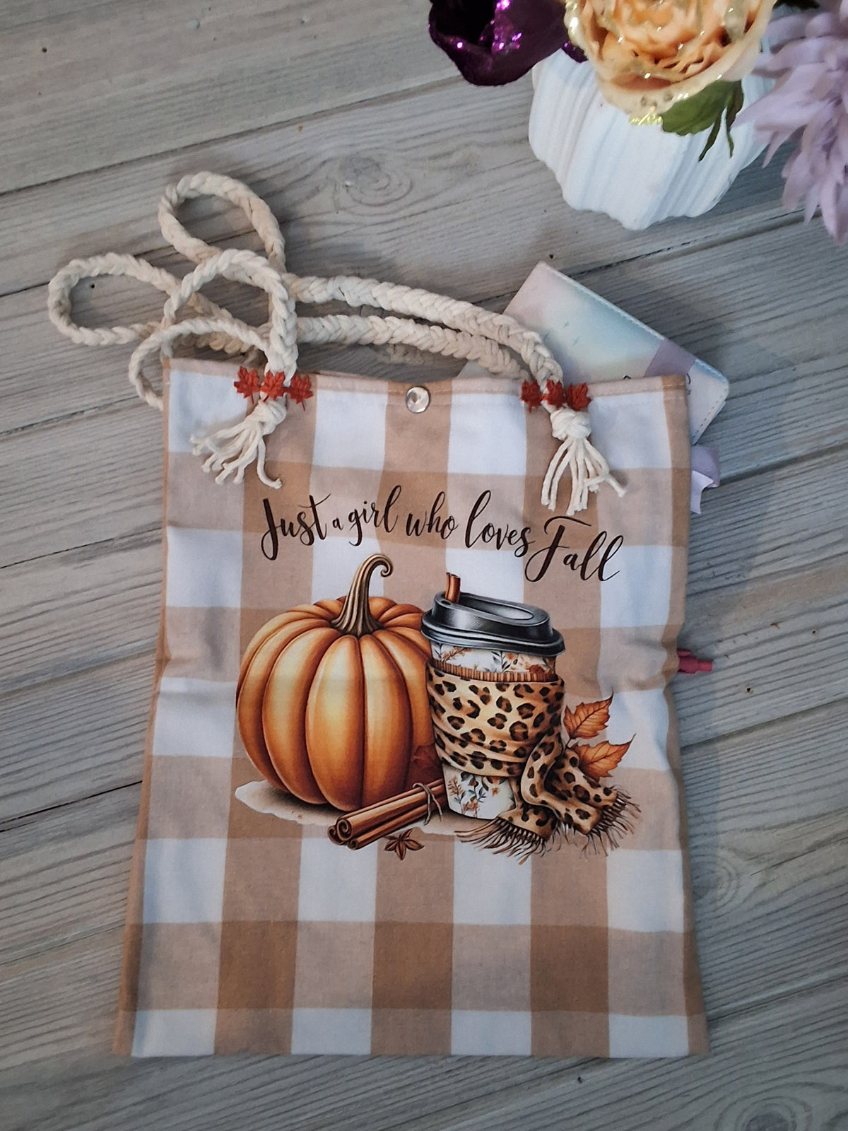 Autumn Coffee Tote Shopping Bag