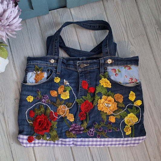 Autumn Flower Garden Shoulder Bag