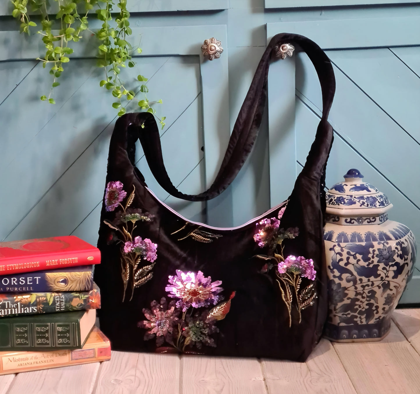 Onyx & Amethyst Sling Bag
